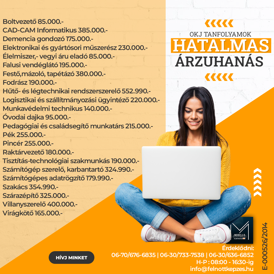 OKJ TANFOLYAMOK - OKJ KĂPZĂSEK